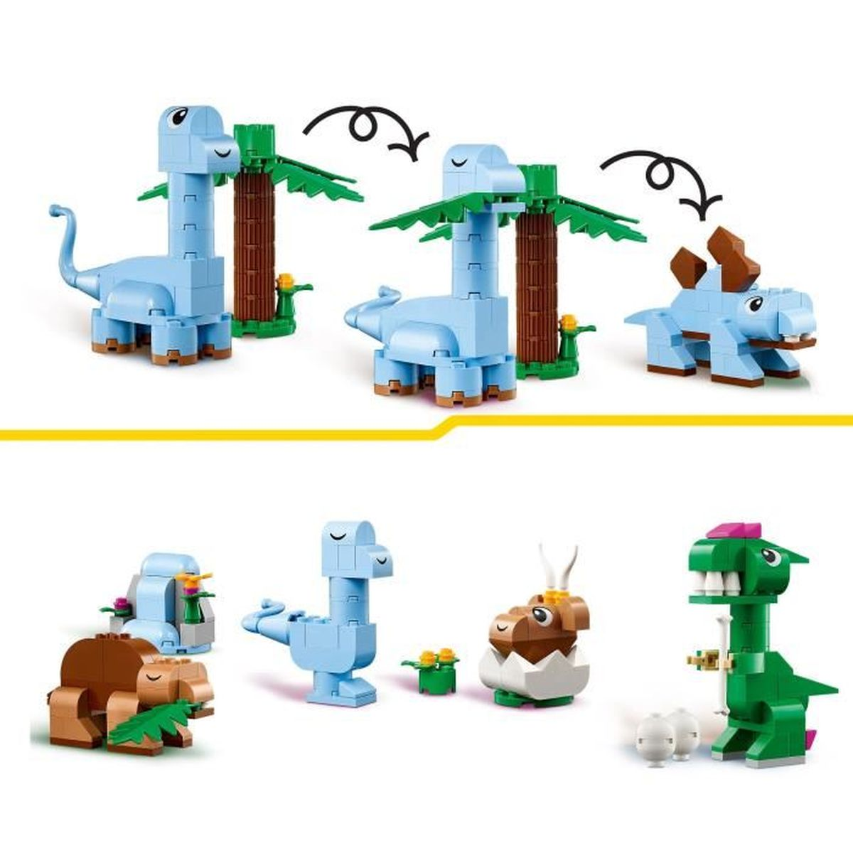 Klocki LEGO CLASSIC 11041 Kreatywne dinozaury