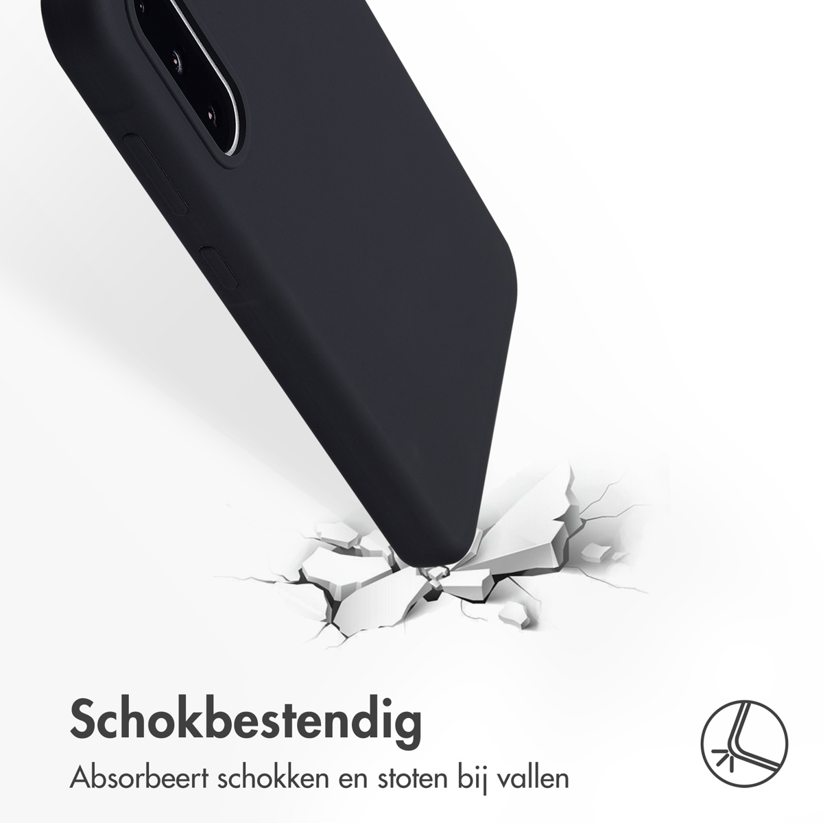 ACCEZZ Protettiva SH00080576 Custodia per Samsung Galaxy A36, Nero