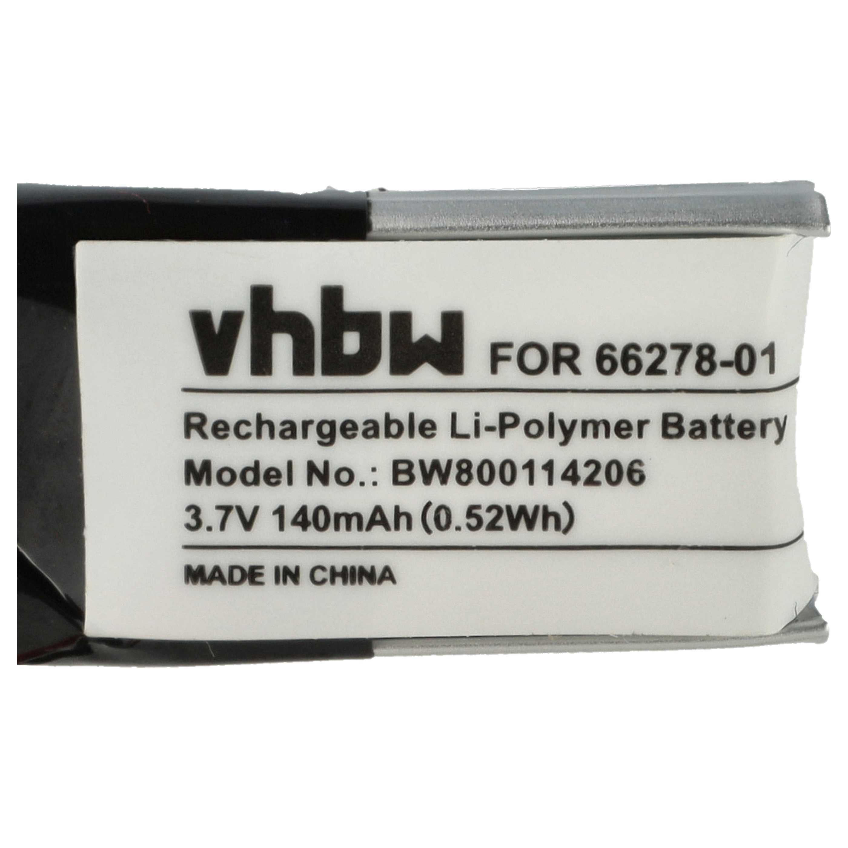 Wiederaufladbarer Li-Polymer-Akku mit vhbw-Marke und Spezifikationen. Hergestellt in China.