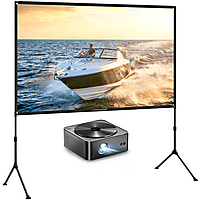 MediaMarkt ULTIMEA Apollo P40 + Photon 100" Scherm, 4K Thuisbioscoop Beamer Black aanbieding