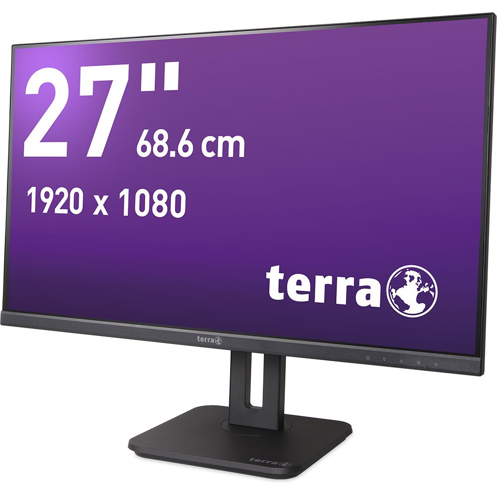 Un monitor da computer da 27 pollici con risoluzione 1920x1080.