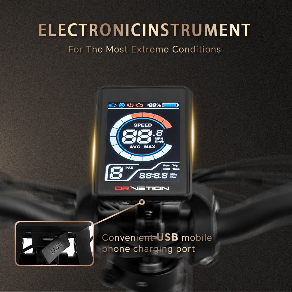 Cruscotto di uno scooter elettrico con display che mostra la velocità.