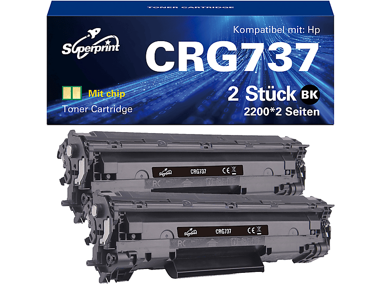 SUPERPRINT 737 TWIN PACK Toner Schwarz (CRG737) | MediaMarkt