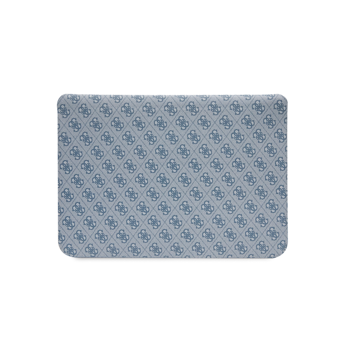 Custodia grigia per laptop con motivo logo Guess blu.
