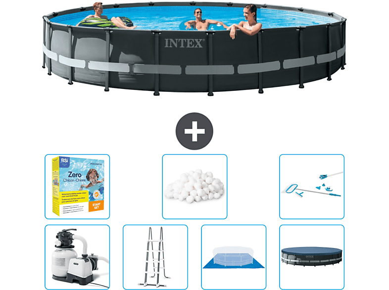 INTEX Rond Ultra XTR Frame Zwembad | 610 x 122 cm - Inclusief ...