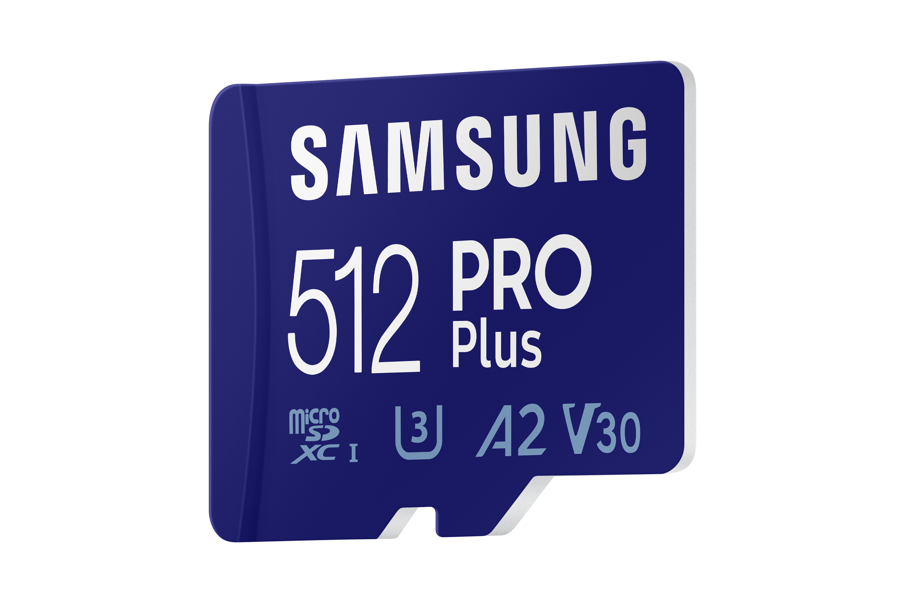 Niebieska karta micro SD Samsung 512 Pro Plus.
