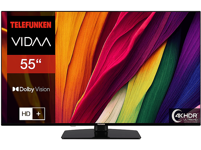TELEFUNKEN XU55VP750M LED TV (Flat, 55 Zoll / 139 cm, UHD 4K, SMART TV)