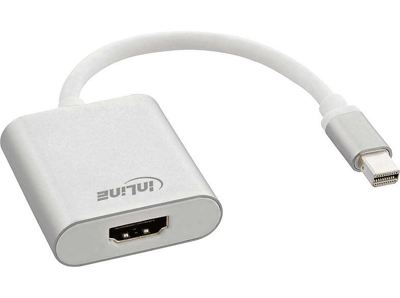 INLINE InLine® Mini DisplayPort HDMI Adapterkabel Aluminium mit Audio ...