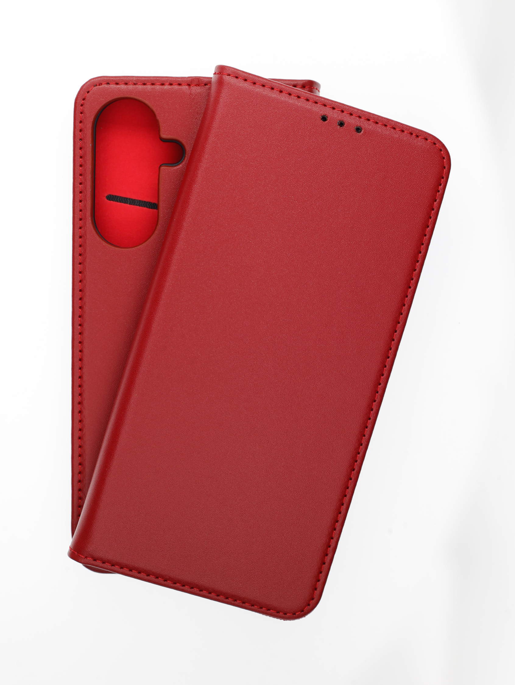 Leather Case Handyhlle Samsung A40 Leder JAMCOVER Echt Leder Bookcase,  Bookcover, Samsung, Galaxy A26 5G, Weinrot SATURN