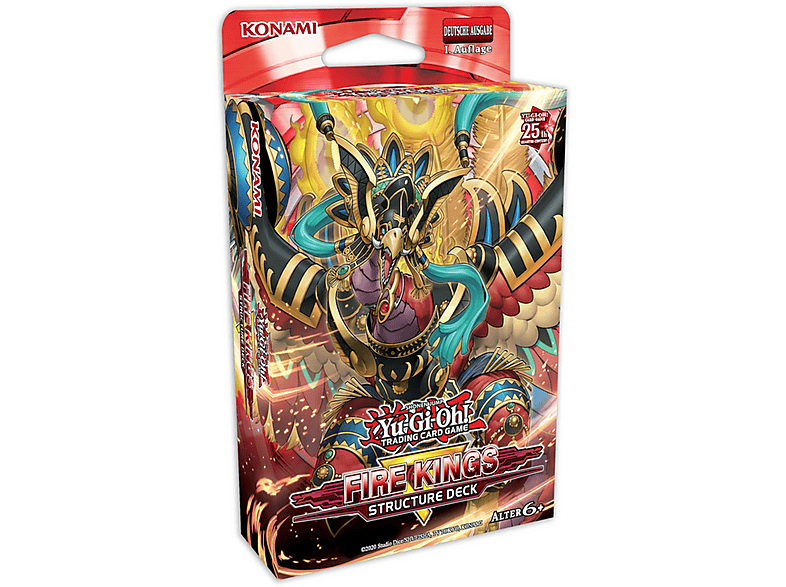 YU-GI-OH! Struktur-Deck 'Kings Of Fire' – Französische Version, Inkl. Spielmatte
