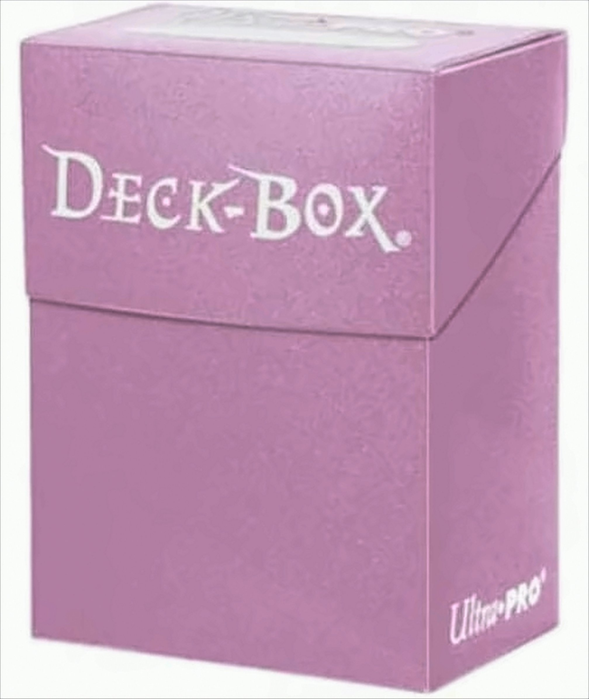 Rosa Deck-Box mit weißem Text. Die Box ist geschlossen und hat das Ultra Pro-Logo.