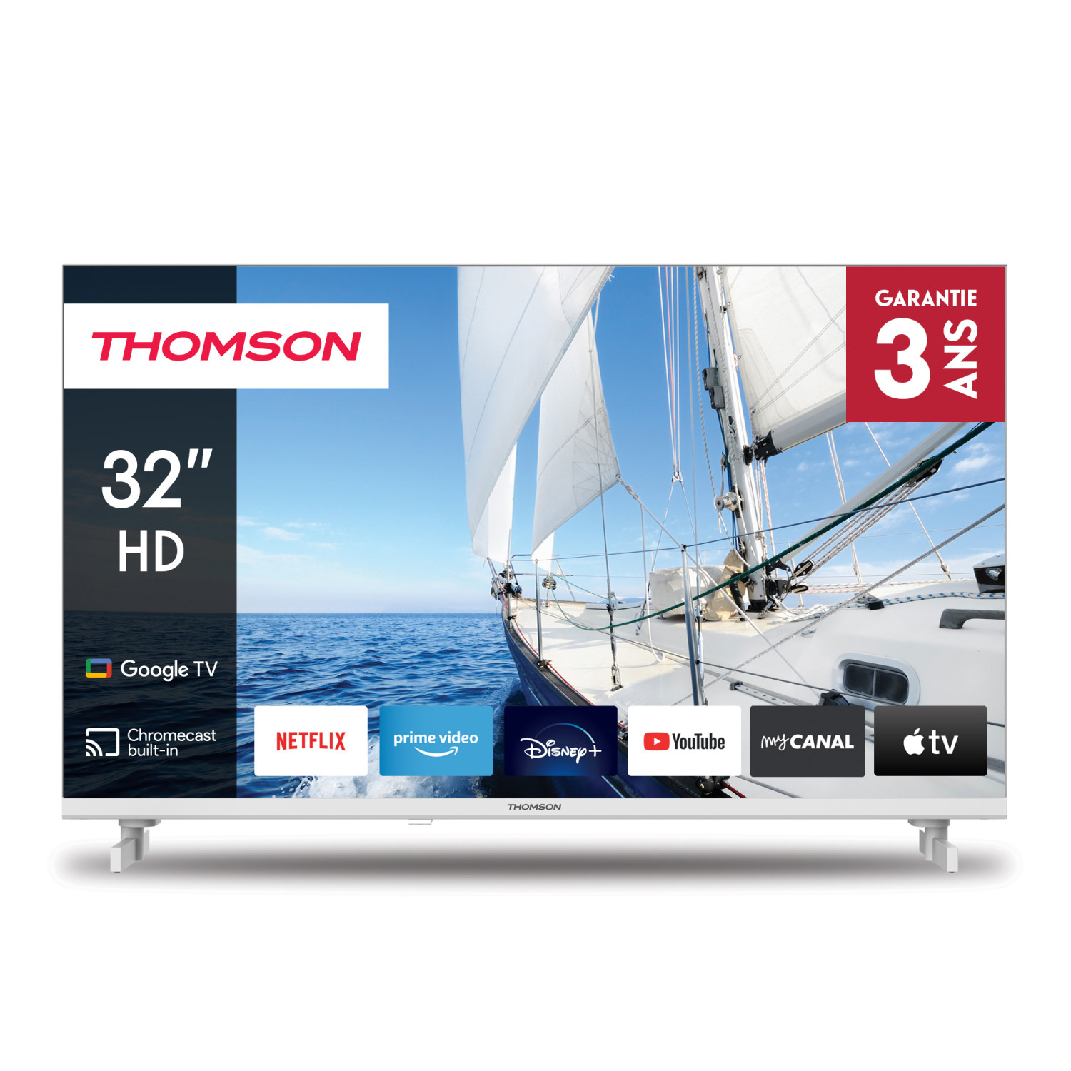 THOMSON 32HG2S14W TV LCD, SMART TV, 32 ", Direct-LED, HD, Bianco, Classe E