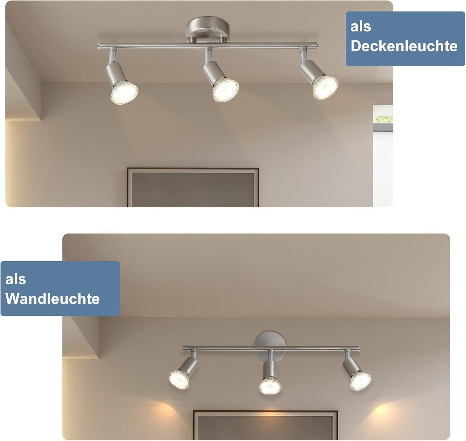 Lampy sufitowe, pierwsze zdjęcie to lampa sufitowa, a drugie to lampa ścienna.