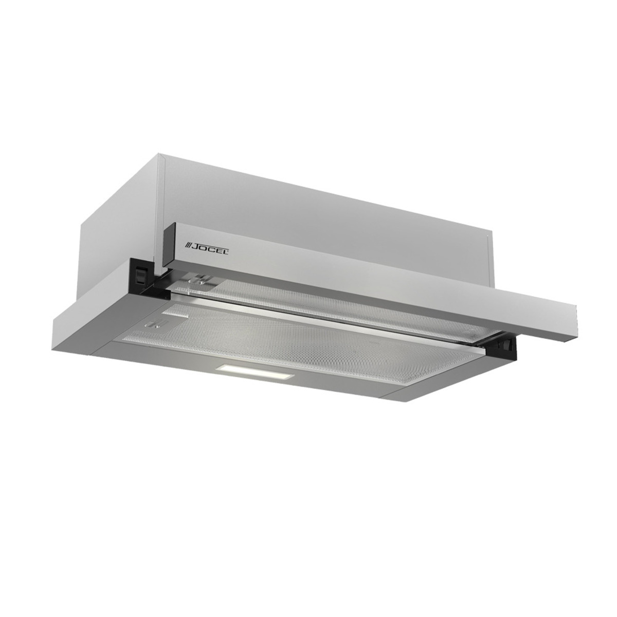Campana extractora de acero inoxidable con la marca JOCEL.