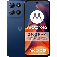 MediaMarkt MOTOROLA moto g15 - 512 GB Marineblauw  aanbieding