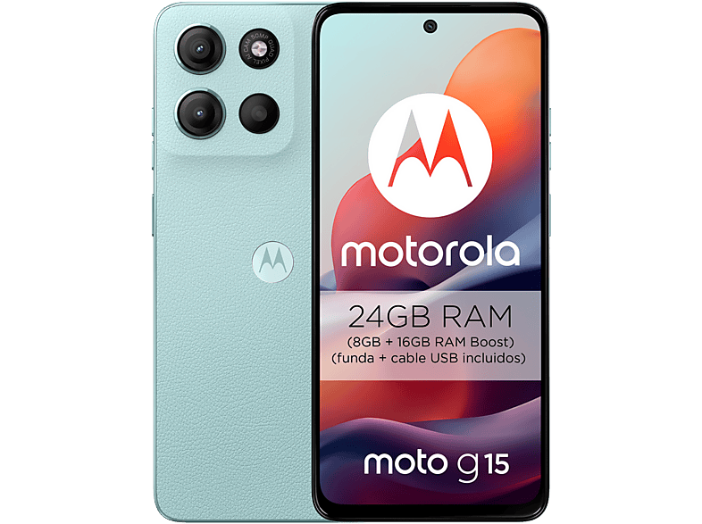 MOTOROLA moto g15 512 GB Hellblau Dual SIM