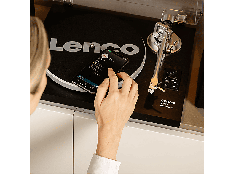 LENCO LS-500 Ahşap Harici Hoparlörlü Bluetoothlu Pikap Siyah Fiyat