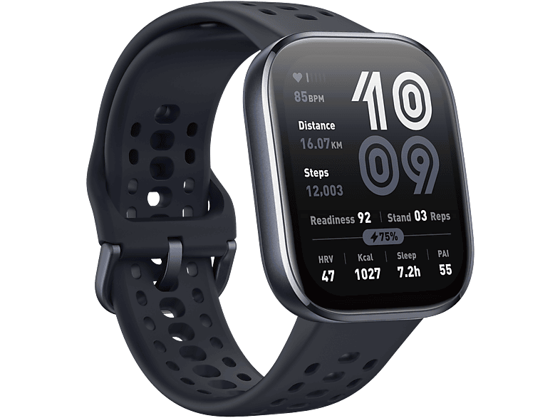 AMAZFIT BIP 6 Smart Watch Silikon, 22mm, Black