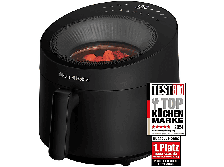 RUSSELL HOBBS Airfryer Satisfry Panoramic 27420-56 Heißluftfritteuse 1500 Watt Schwarz