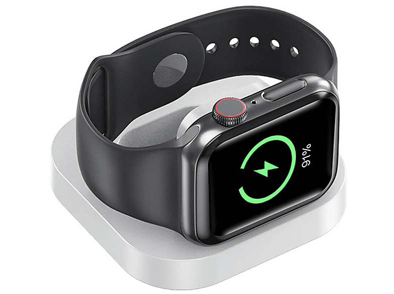 KINSI A56 iWatch Magnetic Wireless kabelloses Ladegerät Apple, Weiß