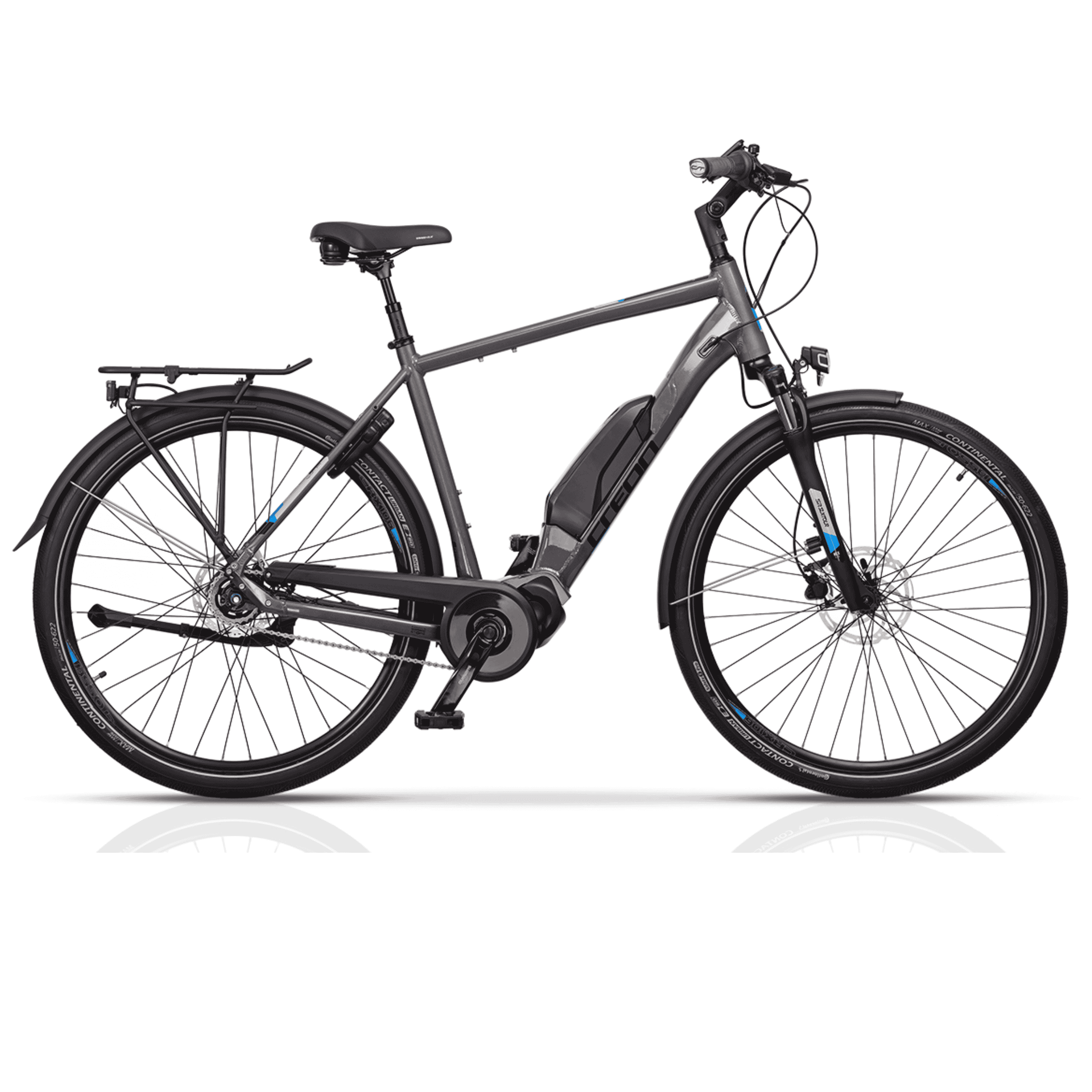 AIRTRACKS 28 Zoll E-Bike Herren City Fahrrad X-Tron SR3 SHIMANO STPS  E-5000 418Wh 5 GANG SHIMANO NEXUS INTER Citybike (Laufradgre: 28 Zoll,  Rahmenhhe: 55 cm, Herren-Rad, Grau) | MediaMarkt