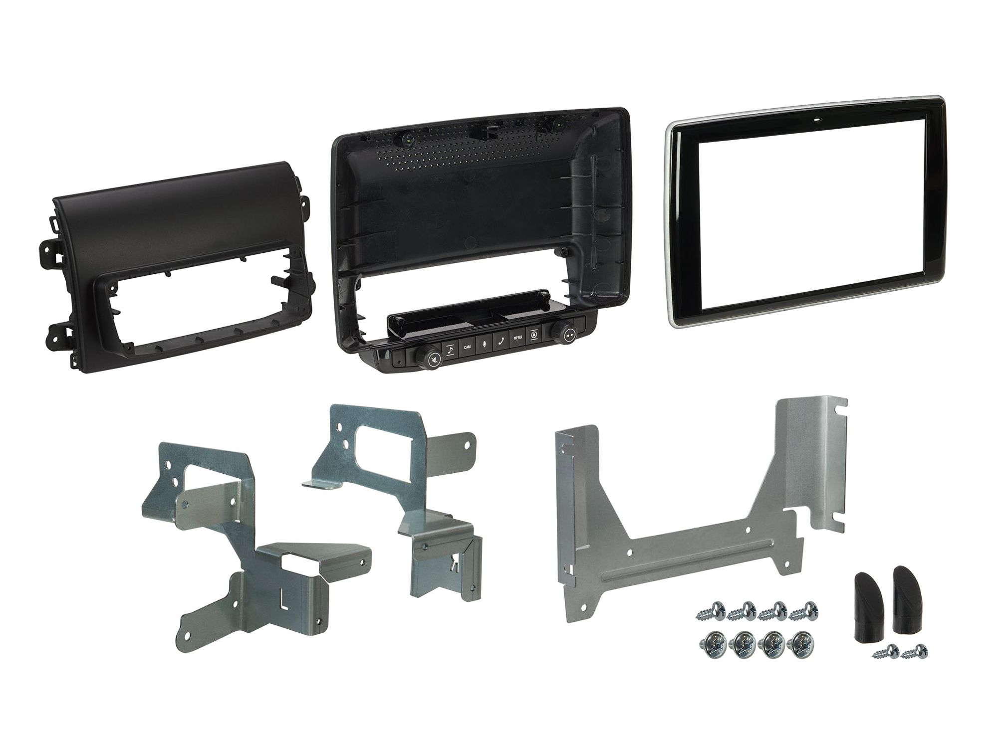 Autoinstrumententafelteile, inklusive Bildschirm und Halterungen.
