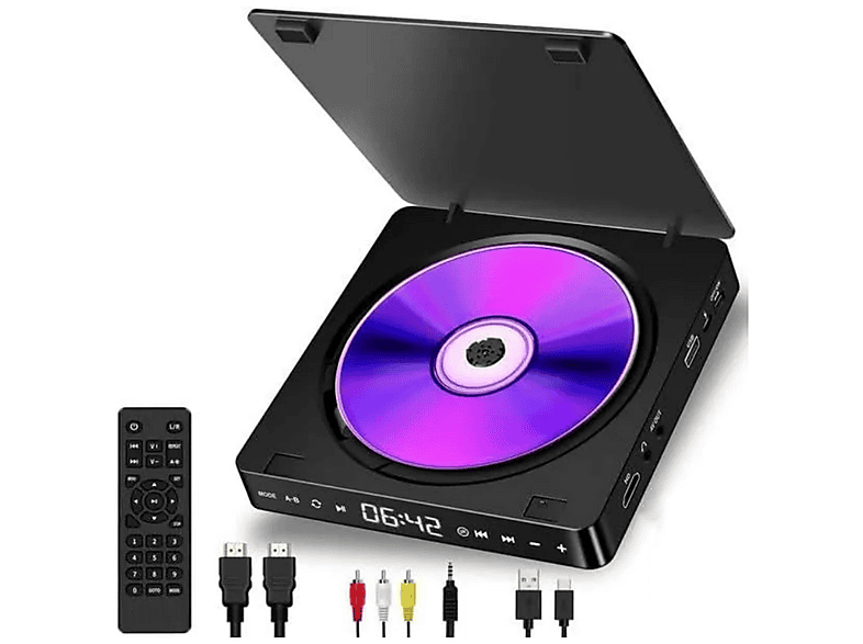 PNUATICM DVD, alle Regionen, HD, Fernbedienung, HDMI CD-Spieler Schwarz ...