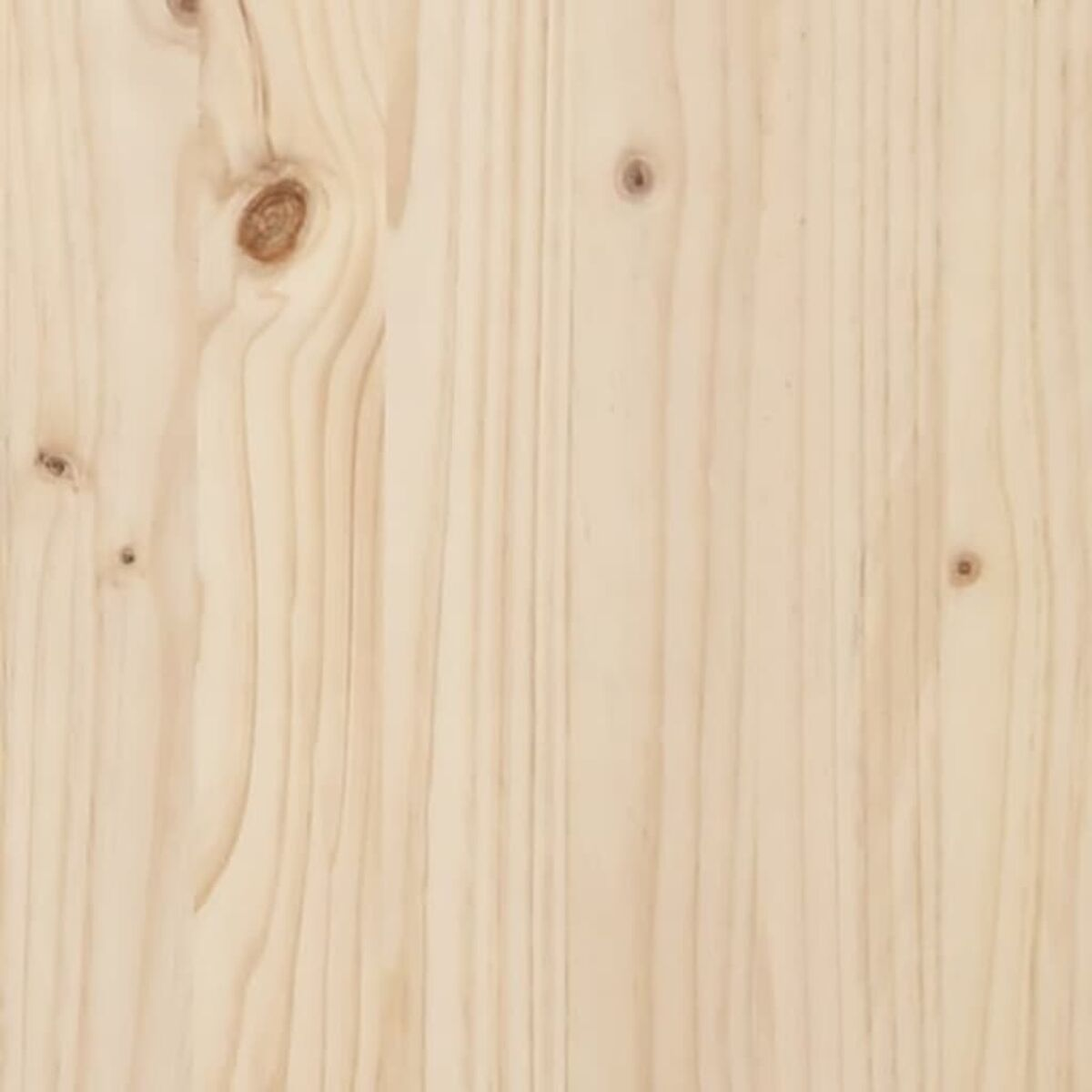 Nahaufnahme einer hellen Holzmaserung mit vertikalen Linien und Astlöchern.