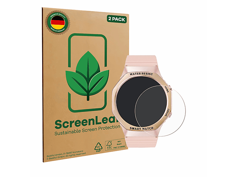 Savvies 6 Stück Schutzfolie für Sartwatch IDW19 1.8 Displayschutz