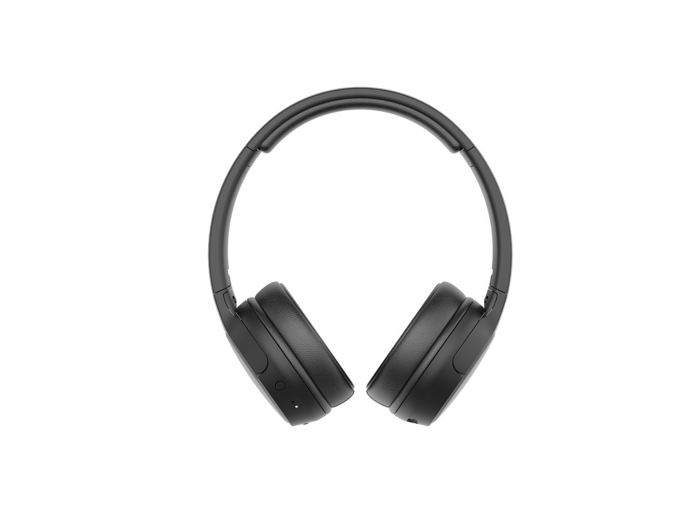 Cuffie over-ear nere su sfondo bianco.