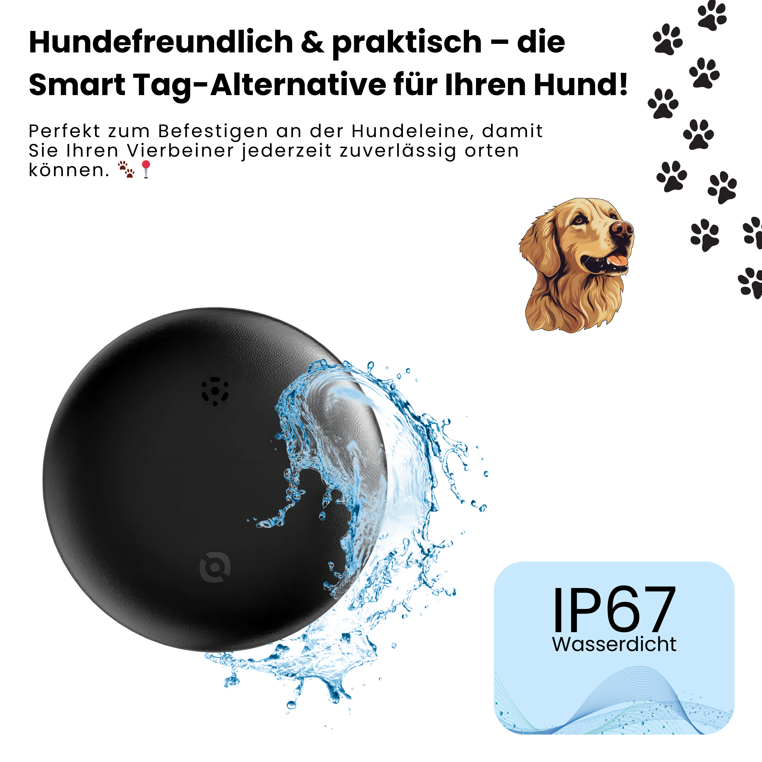 Hell beleuchteter Raum mit Deckenleuchten und einem Sofa. Ein Telefon zeigt Lichter und den Text „Kein Flackern“.