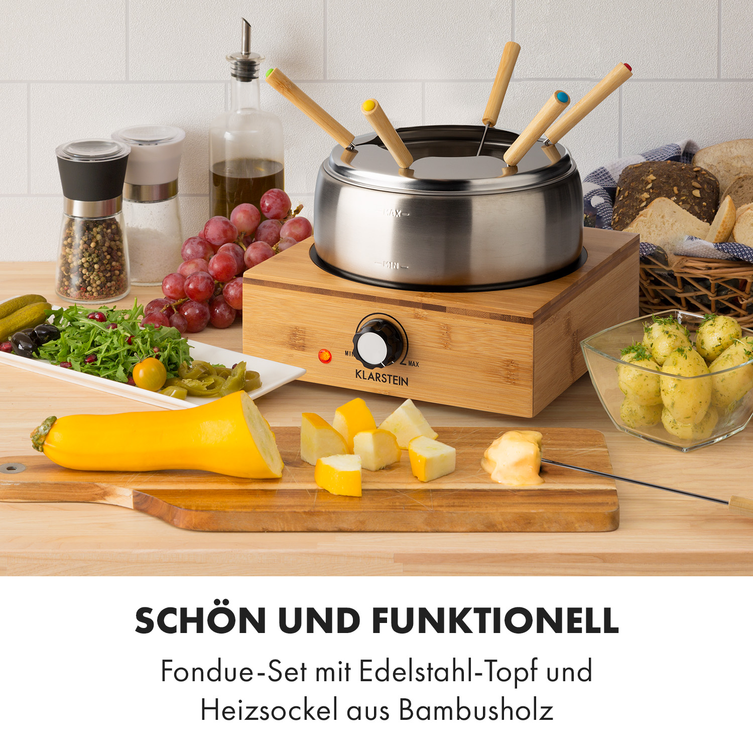 KLARSTEIN Bambus Tisch-Grill | MediaMarkt