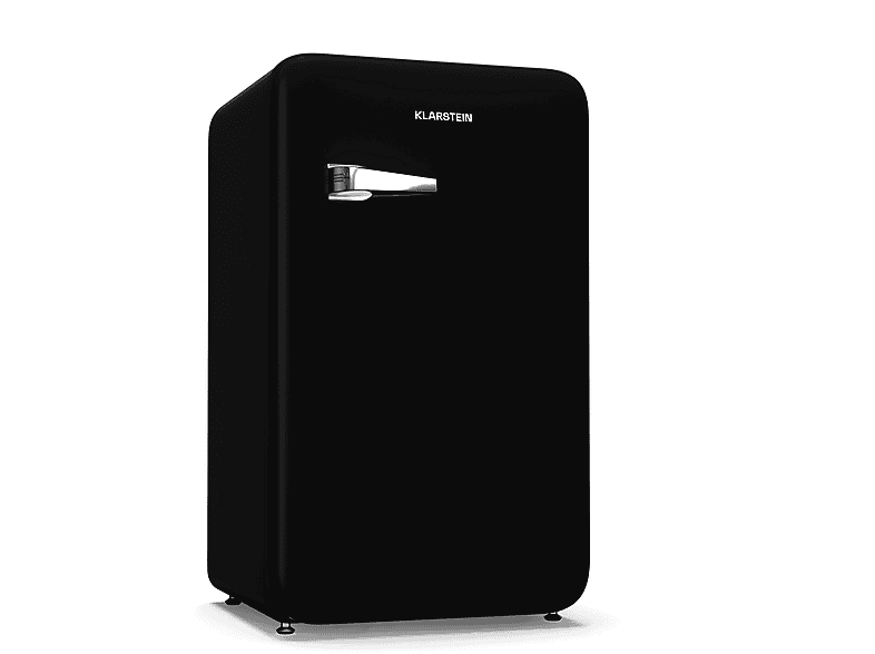 KLARSTEIN Audrey Evo Mini Fridge 90 Kühlschrank (E, 82,50 cm hoch, Schwarz)