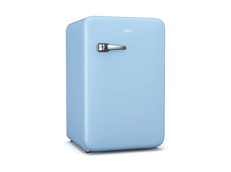 KLARSTEIN Audrey Evo Mini Fridge 90 Kühlschrank (E, 82,50 cm hoch, Blau)