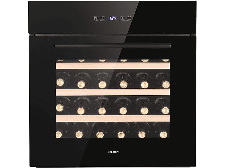 KLARSTEIN Vinsider 30 Built-In Uno Weinkühlschrank (EEK G, Schwarz)