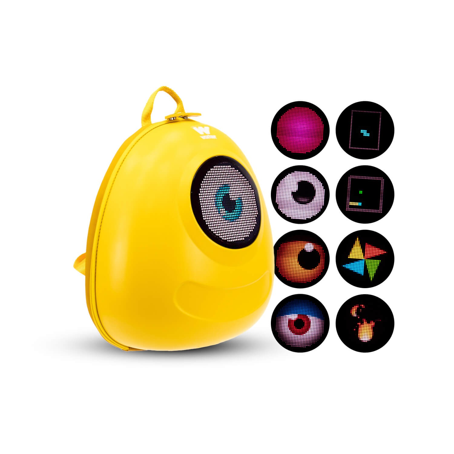 Mochila Gaming LED LOY-BIG EYE WOXTER, Fabricada con una carcasa de  ABS+PC, AC26-011 Amarillo