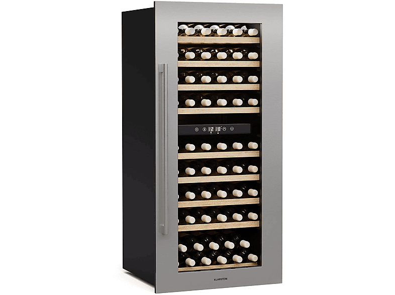 KLARSTEIN Vinsider Duo 79 Weinkühlschrank (EEK G, Edelstahl)