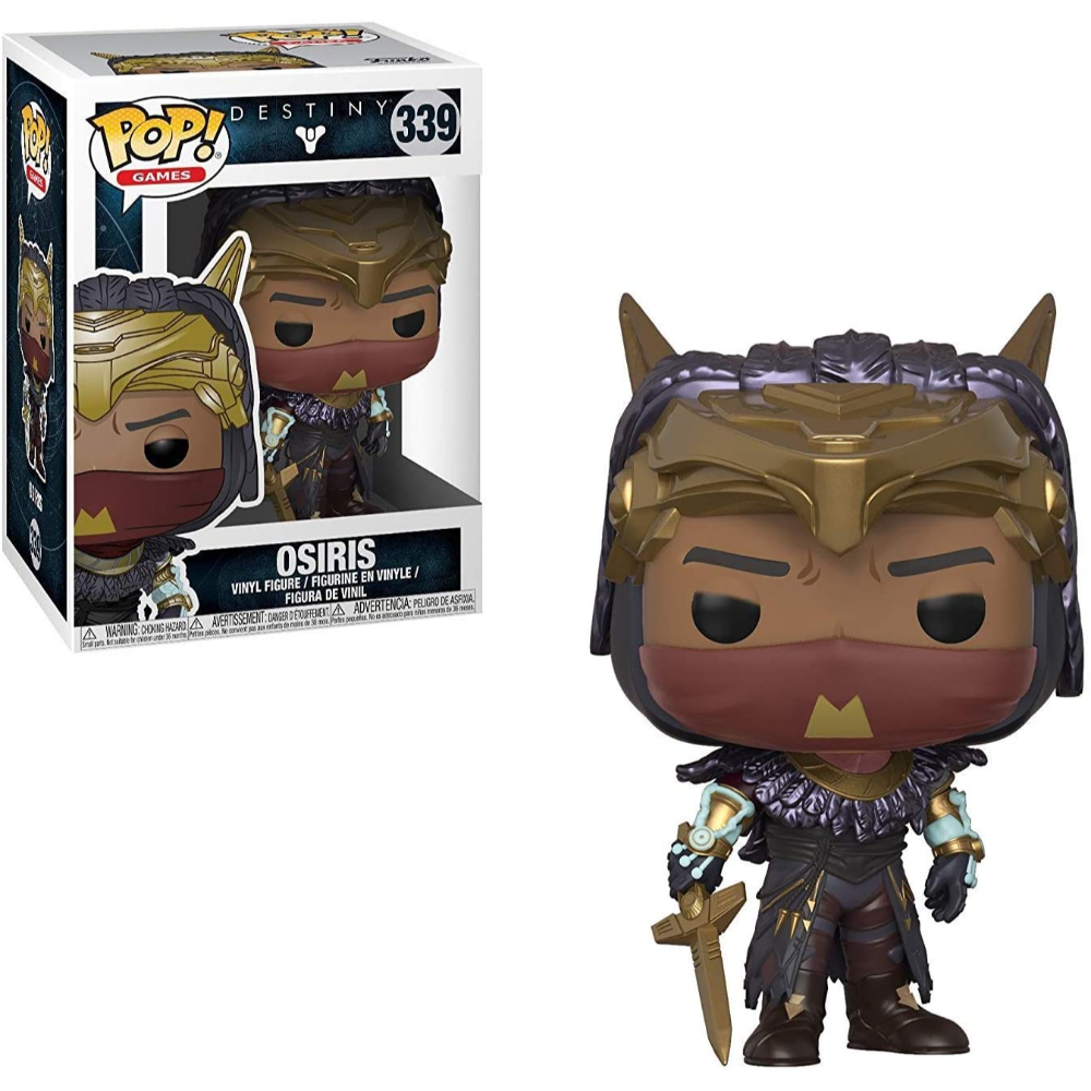 Figurka Osiris Funko Pop! z gry Destiny, w pudełku i jako figurka.