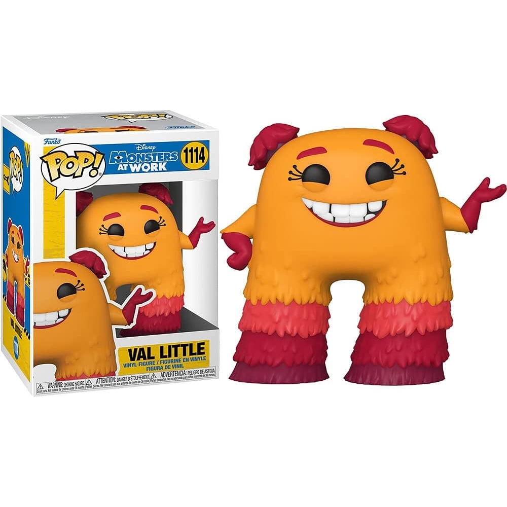 Figura Funko Pop di Val Little da Monsters at Work. Scatola con figura esposta.