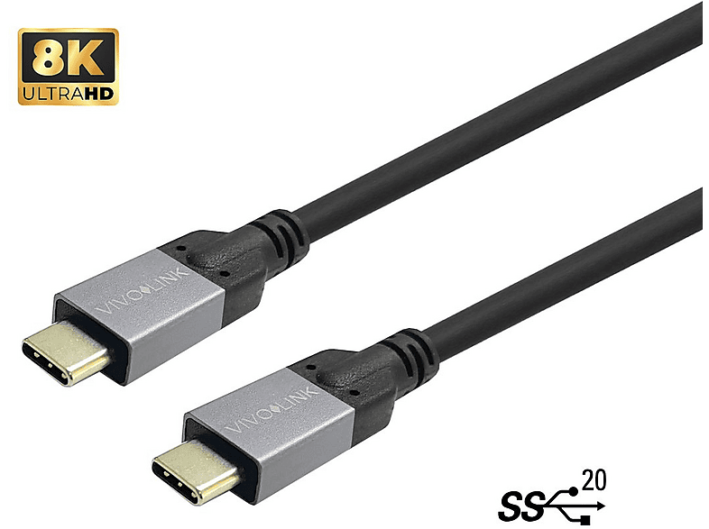 Cavo USB 3.1 Gen.2 A Maschio / USB-C™ Maschio 1m Nero