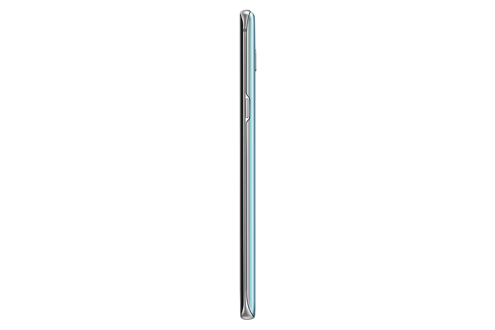 Ein Smartphone von der Seite, das ein dünnes Profil zeigt.