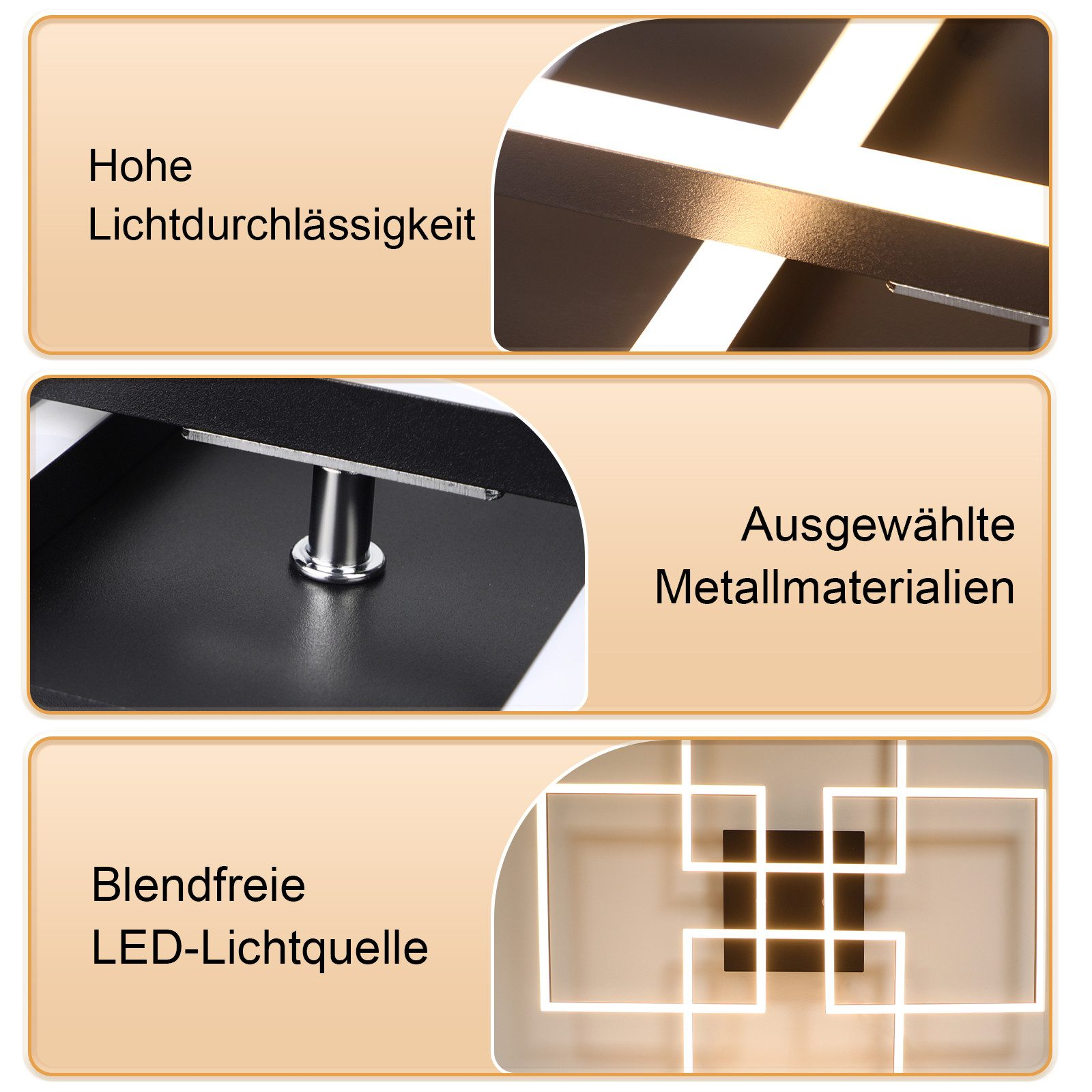 Zbliżenie oprawy oświetleniowej ze szczegółami dotyczącymi transmisji światła, materiałów metalowych i źródła LED.