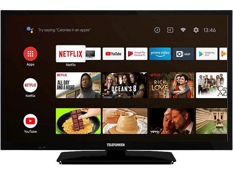 TELEFUNKEN XH24AN550MV LED TV (Flat, 24 Zoll / 60 cm, HD-ready, SMART TV)
