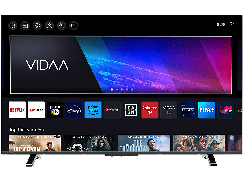 TOSHIBA 40LV2E63DAZ LED TV (Flat, 40 Zoll / 101,60 cm, Full-HD, SMART TV)