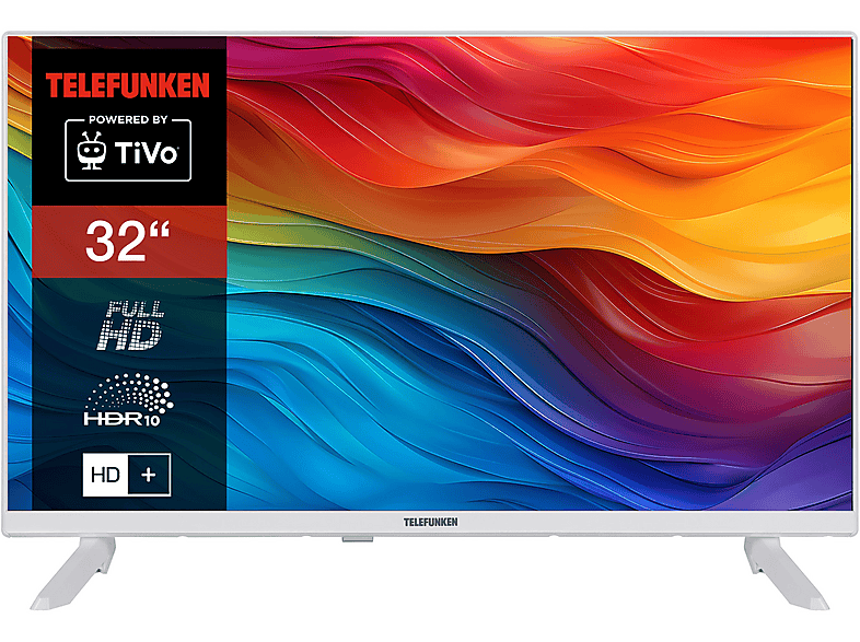 TELEFUNKEN XF32TO750S-W LED TV (Flat, 32 Zoll / 80 cm, Full-HD, SMART TV)