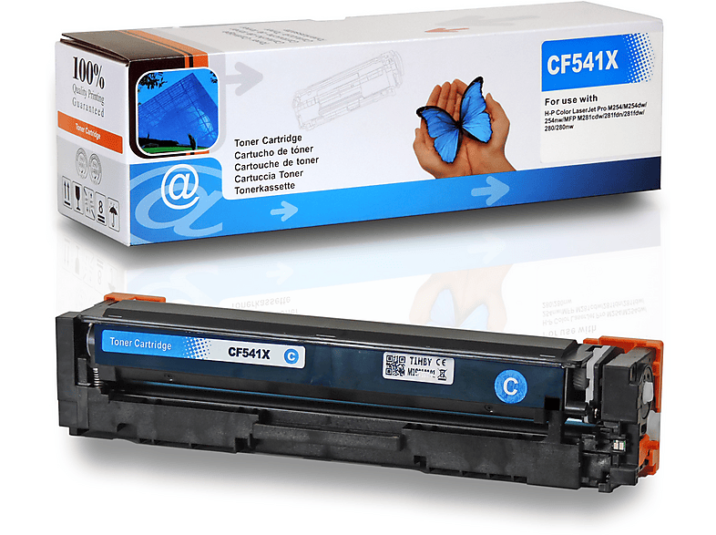 D&C 203X, CF541X Toner Patrone CF541X 203X Druckerpatronen HP ...