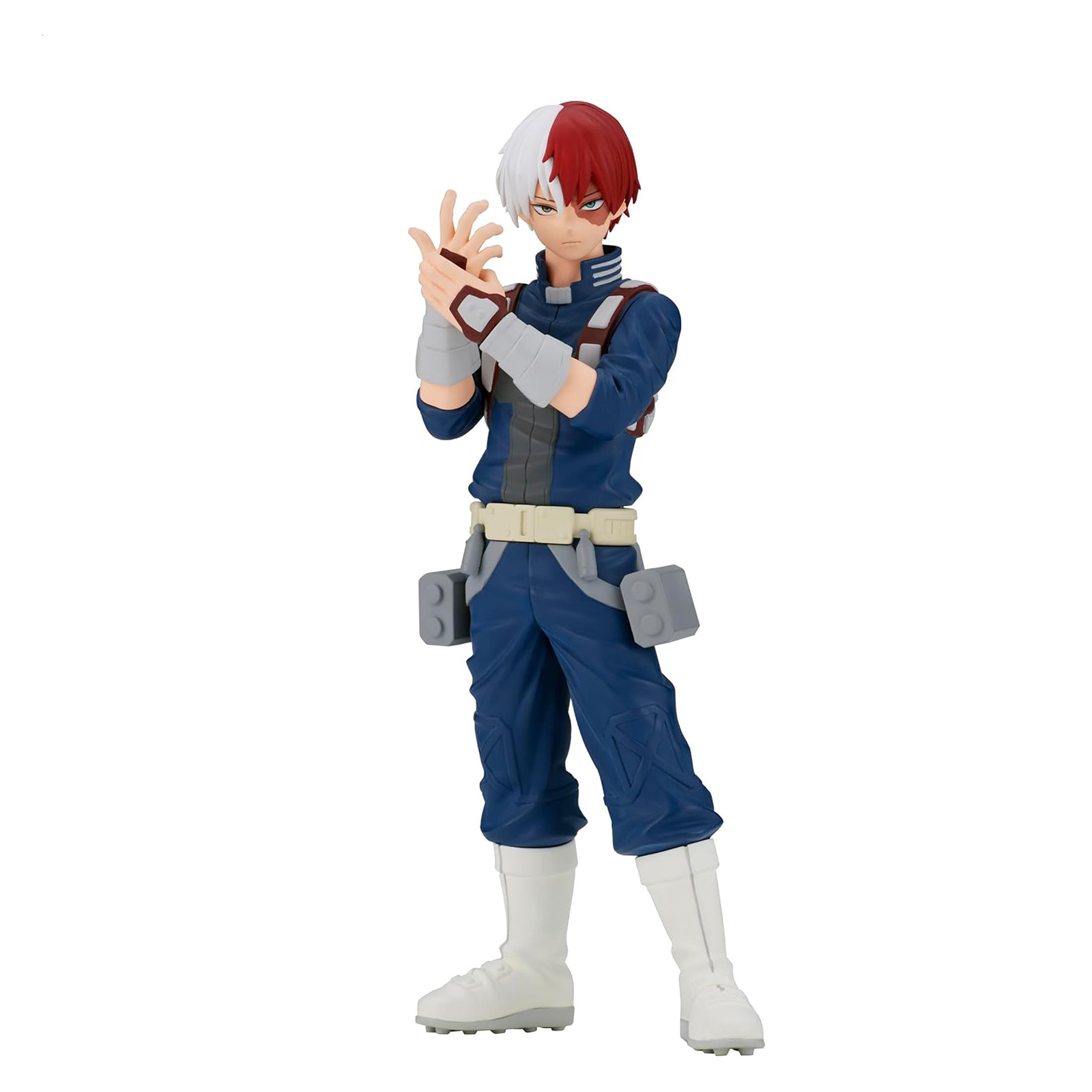 Eine My Hero Academia Figur von Shoto Todoroki in Kampfpose.