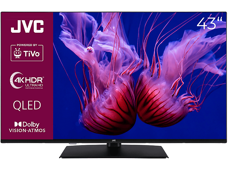 JVC LT-43VUQ3455 QLED TV (Flat, 43 Zoll / 109,22 cm, UHD 4K, SMART TV)