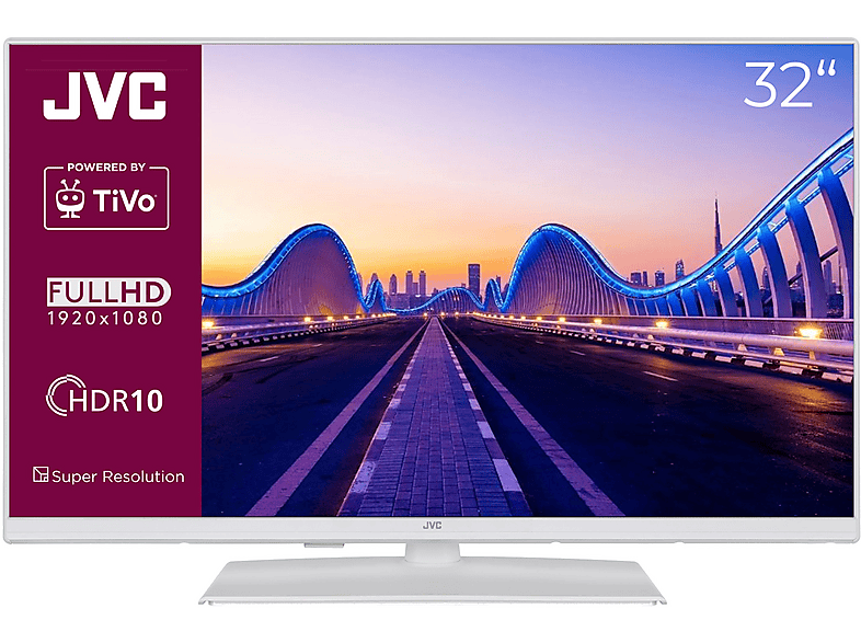 JVC LT-32VF5355W LED TV (Flat, 32 Zoll / 80 cm, Full-HD, SMART TV)