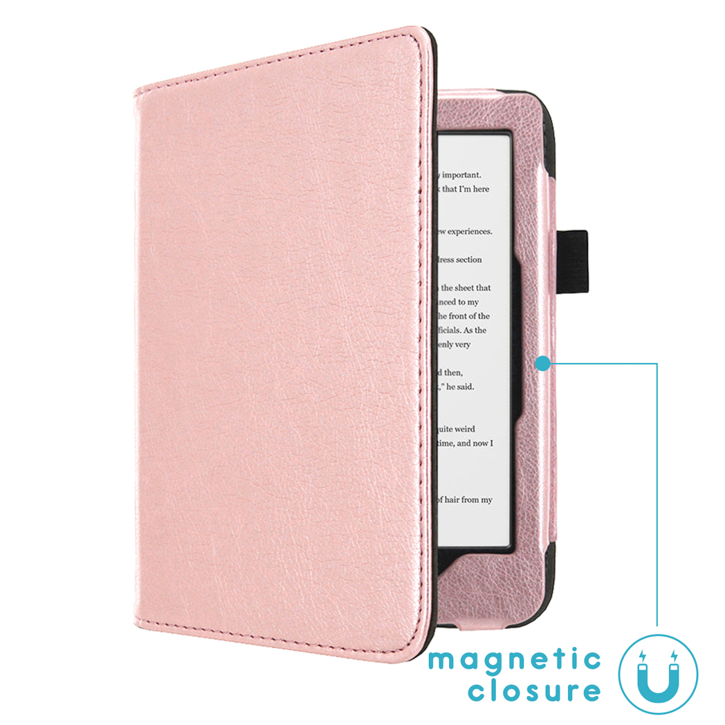 IMOSHION Vegan Leather Bookcase geschikt voor Kobo Clara HD Beschermhoes